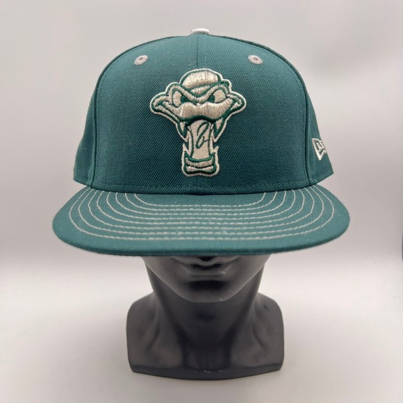 New Era Cedar Rapids Kernals Hat 2019 Harry Potter Slytherin‎ Green Fitted 7 1/2